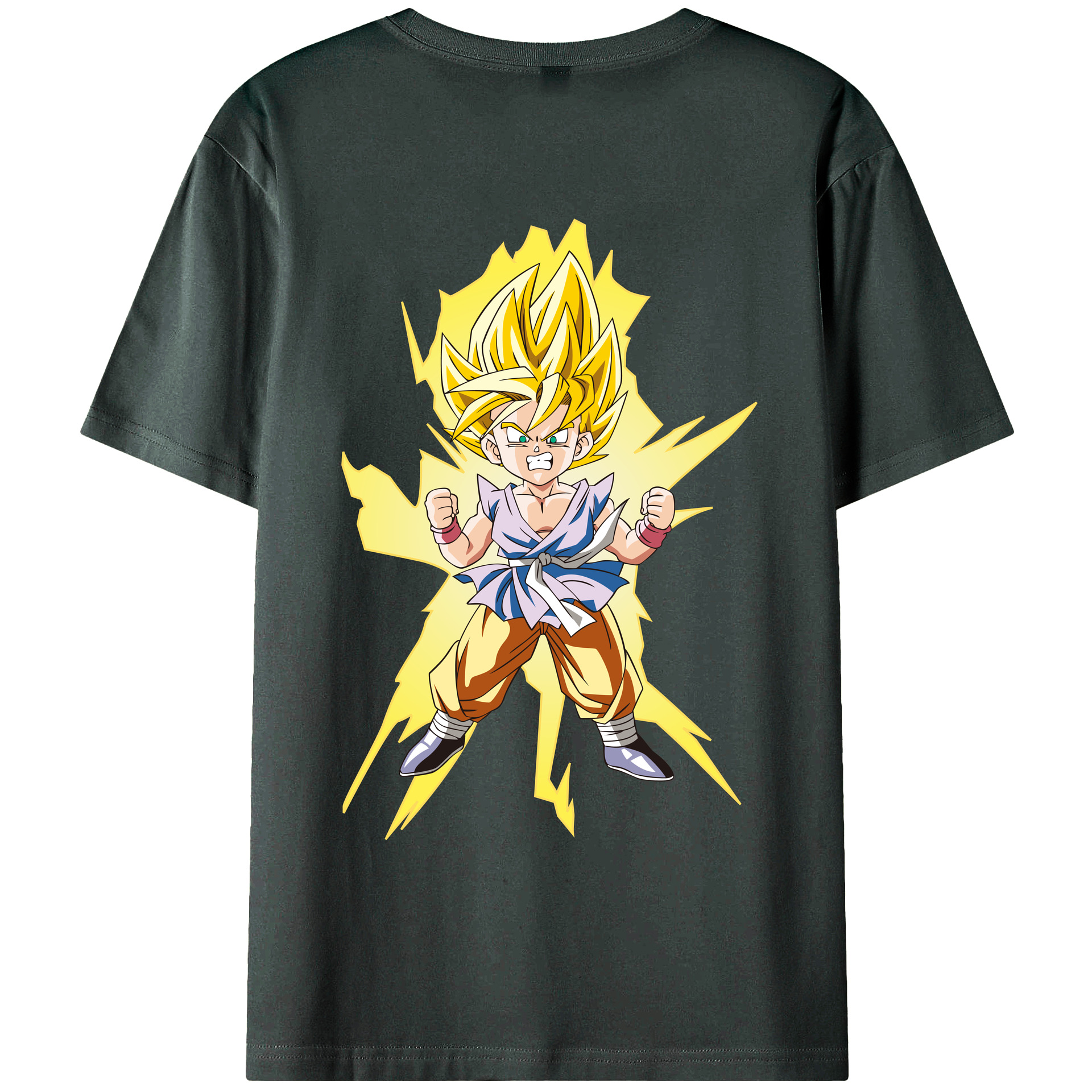 （画像用） ドラゴンボール ベジット DRAGON BALL Vegetto 綿100％ メンズ半袖Tシャツ（バックプリント） 通気性